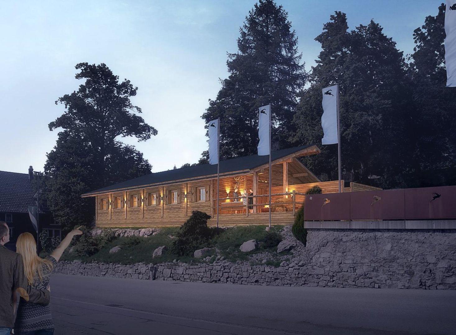 Hochwertiges Event-Chalet mit Gastro-Ausstattung